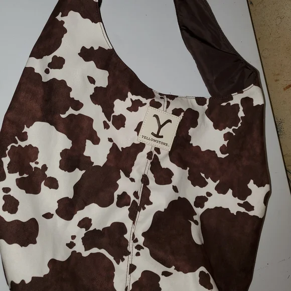 Yellowstone Brown and White Hobo Bag - Picture 1 of 5
